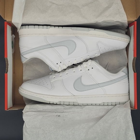 Nike Dunk Low Retro White Pure Platinum Men's Size 11.5 - Gently Used, Like New - Picture 15 of 16